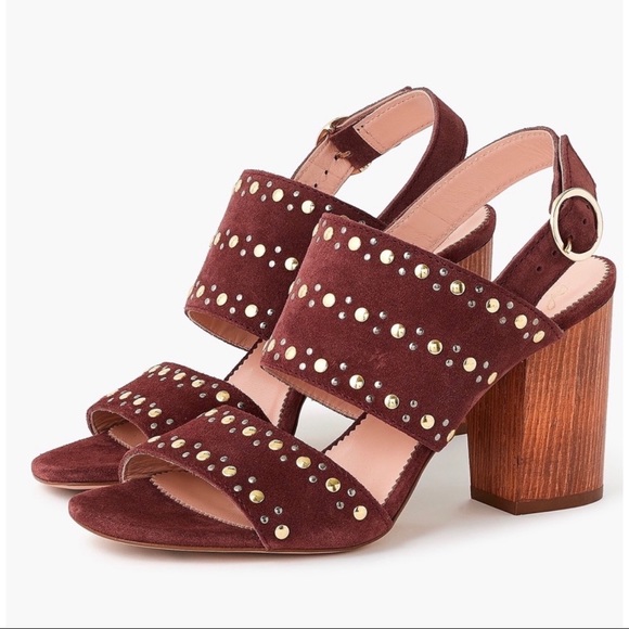 🆕 {J Crew} Stella Embellished Leather/Suede Heels - Picture 2 of 4